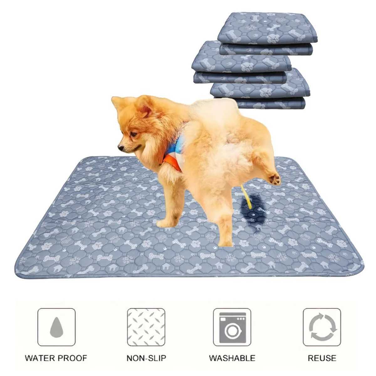 Washable dog urine pad reusable pet urine pad waterproof puppy training diaper pad car seat floor sofa pet supplies Y250407
