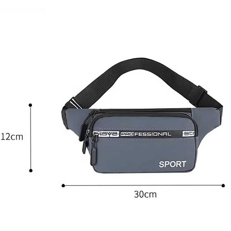 Waist Bag Waterproof Neutral Outdoor Fanny Pack Cross Body Bag Waist Bag Travel Phone Bag Z250407