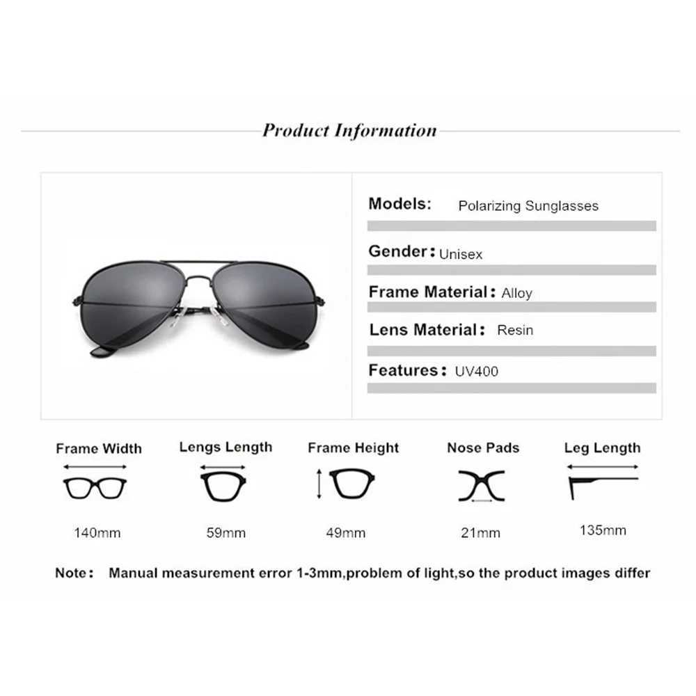 Polarized Sunglasses for Men and Women Classic Fashion Brand Designer Driving Sunglasses UV400 Glasses W250408