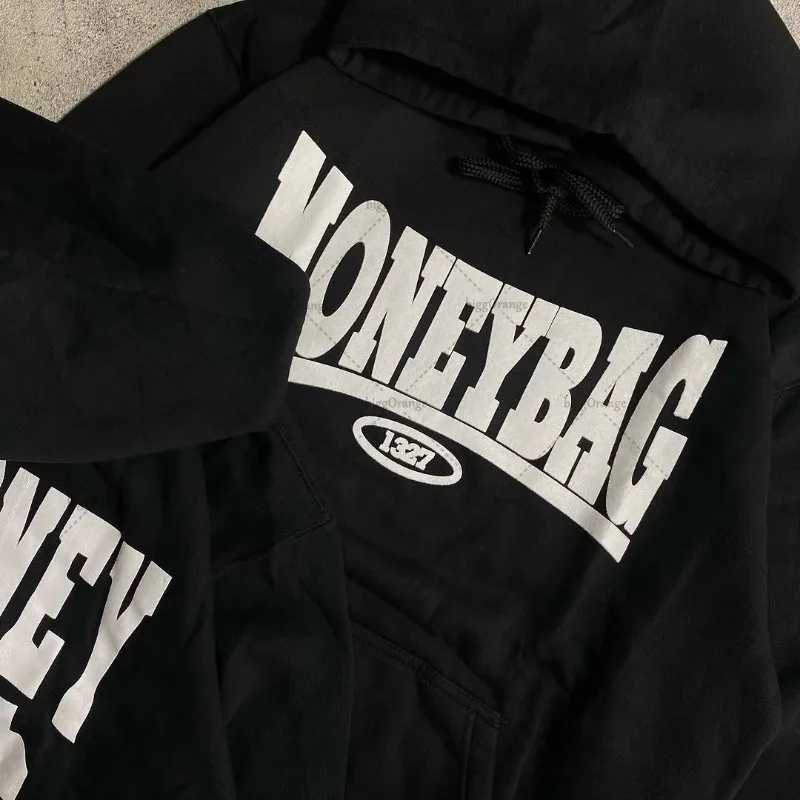 High Street Fashion Clothing Retro Letter Pattern Fashionable Loose Hoodie Men Street Hip-hop Casual Oversized Sweatshirt Women W250408
