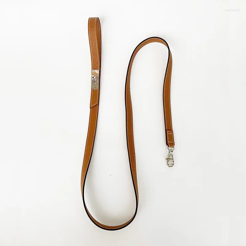 Update Ins Pet Products Lychee Pattern Cowhide Love Horse Dog Collar Medium And Small Traction Rope Wholesale