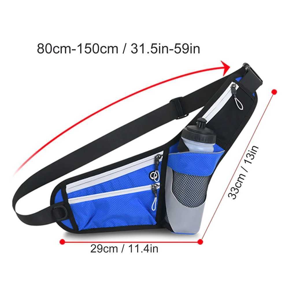 Running strap adjustable 2-zip pockets running waist bag mens moisturizing bag hiking and jogging Fanny bag Z250407