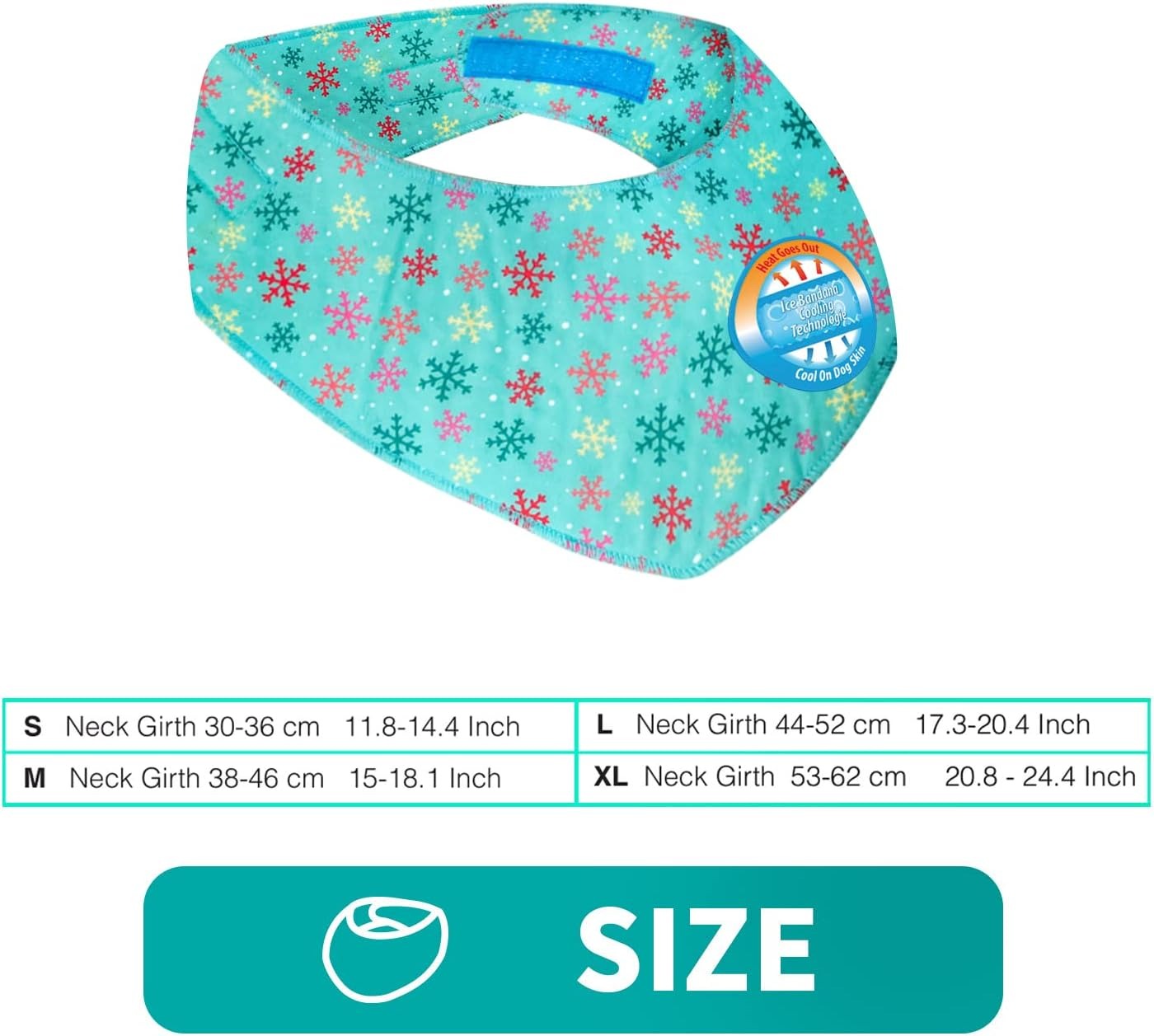 Dog Instant Cooling Bandana - Breathable Pet Chill Out Scarf Ice Towel, Soft Pet Neck Wrap Cooler for Dogs Cats in Summer (Medium)
