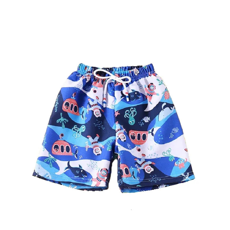 2025 Baby Boy Printed Swimming Trunks Clothes Children Toddler Green Shorts Kids Swimsuit Children Summer Swimwear Clothing 250408