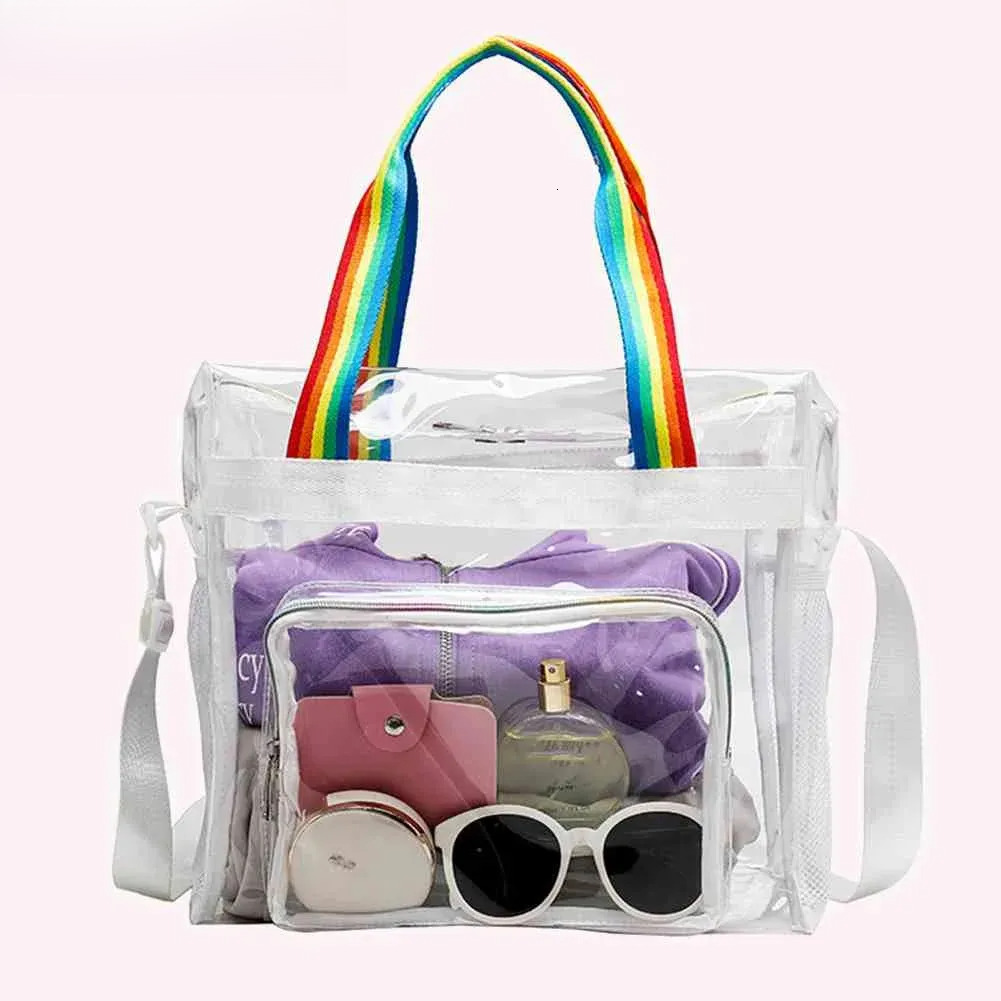 2025S New Free Shipping Designer Bag PVC Transparent Yoga Gym Bag Waterproof Women Outdoor Sports Fiess Handbags