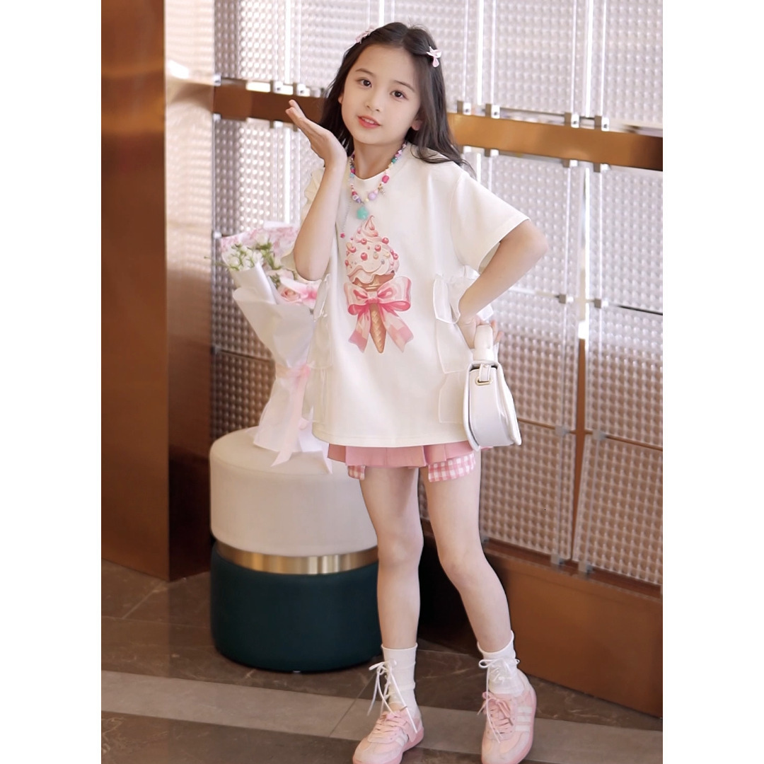 Ddmyshoesvip Summer New Cute Cartoon Short Sleeved Cotton T Top For Girls Fashion T Shirt Children S Clothing