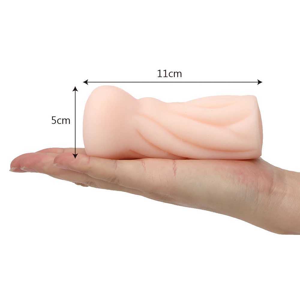 11cm Silicone Male Masturbator Artificial Oral Anal Vaginal for Male 18 Penis Pump Glans Suction Cup Real Cat Sex Toy Sex ProductsXJ250408