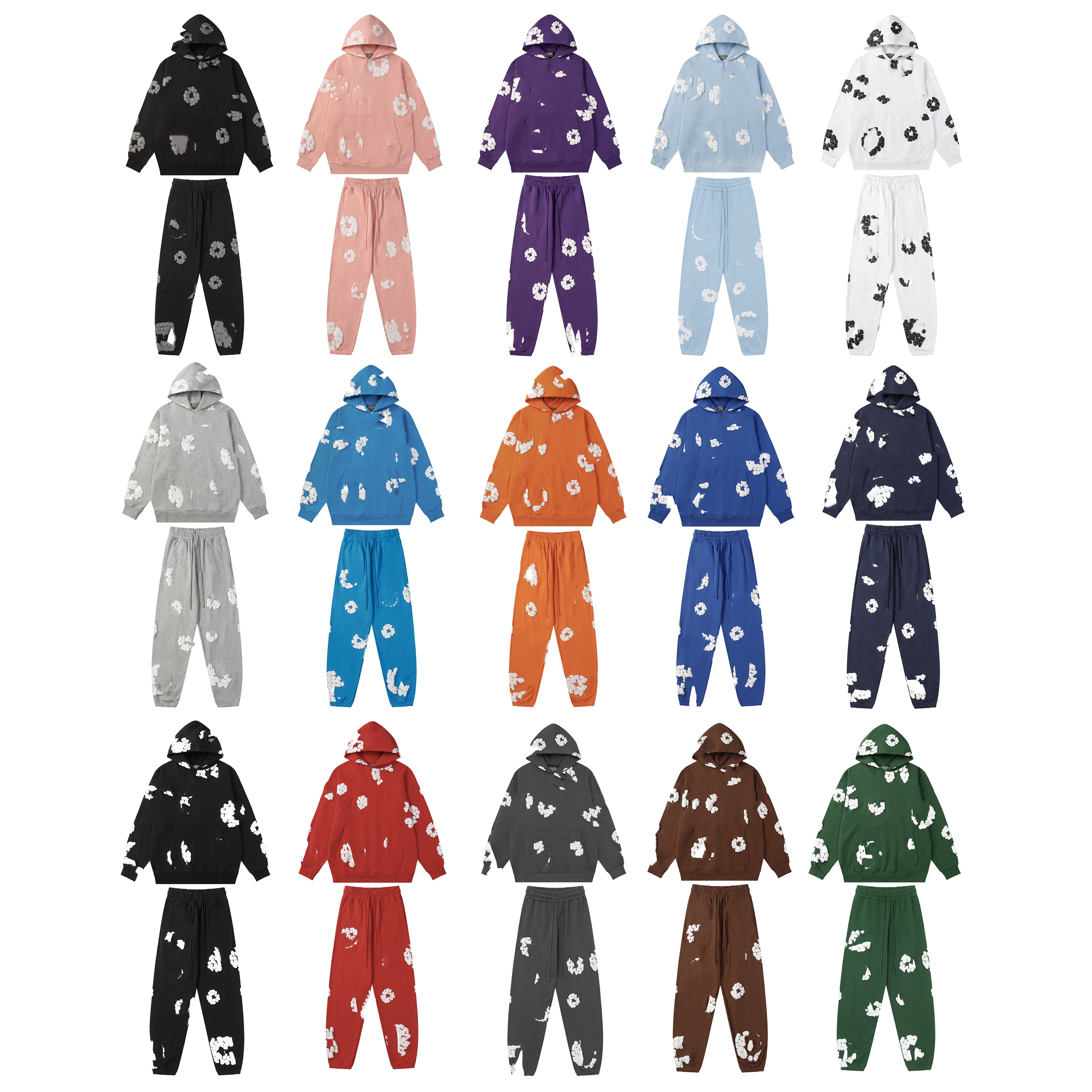 Designer's high-quality hooded sweatshirt men's and women's sweatshirt design pants sweatshirt hip-hop hooded jogging set S-XL