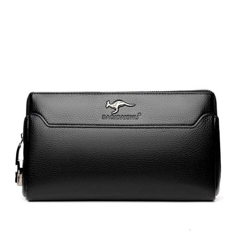 New Mens Long Business Wallet PU Leather Zipper Handbag Mobile Bag Money Organizer Fashionable Casual Clutch for Men H2511071