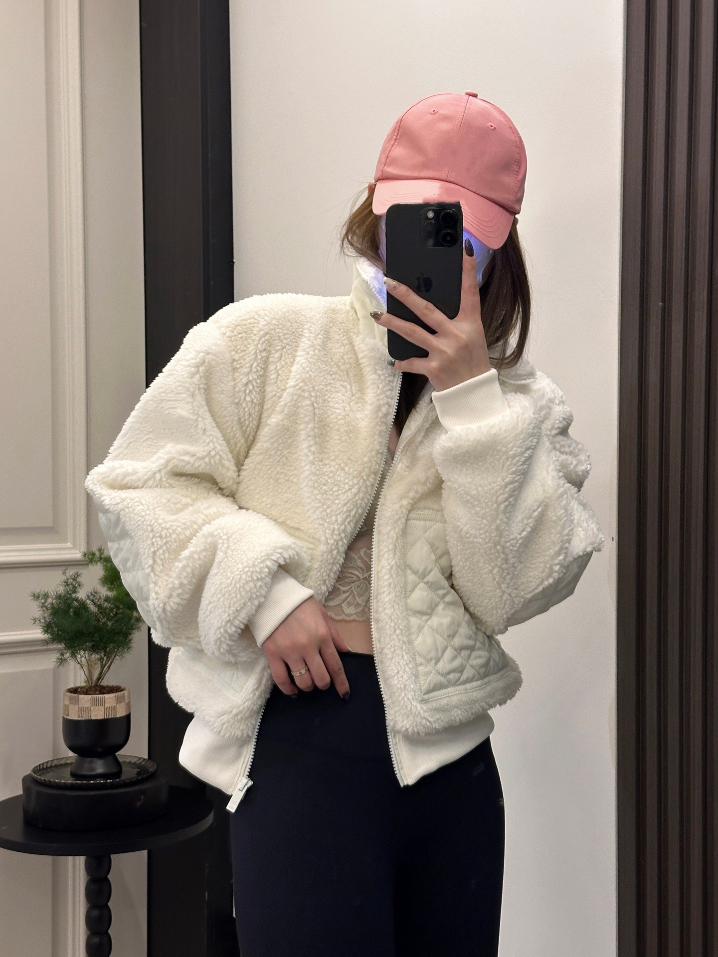 women jacket new design sheepskin autumn and winter warm-keeping brown white Sports Jacket zipper design