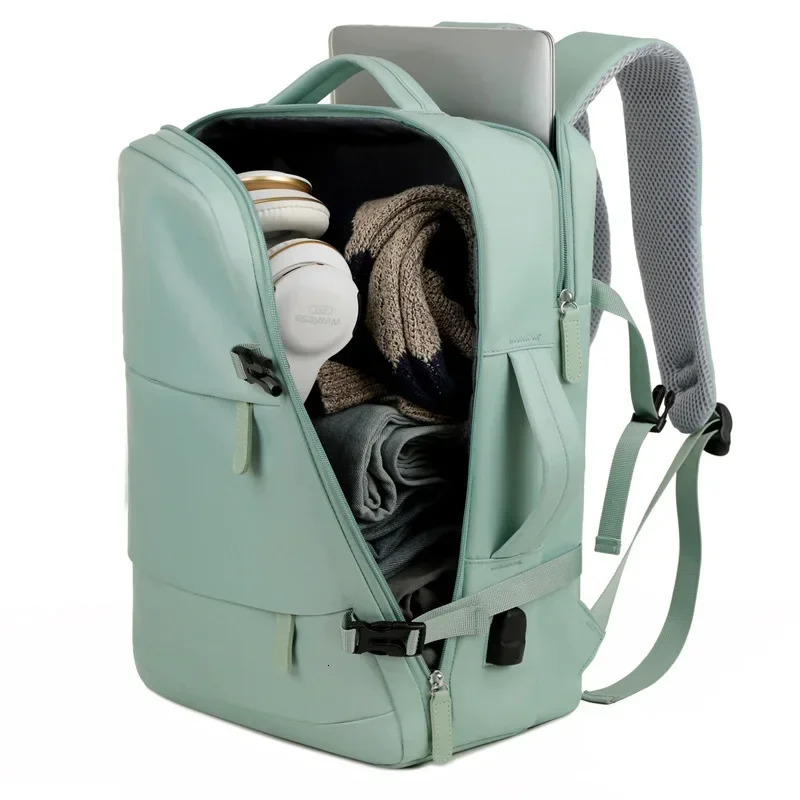 2025Men Womens Bag Large Capacity Journey Multifunction Backpack With Shoe Storage Multilayer Dry And Wet Separation Waterproof250403