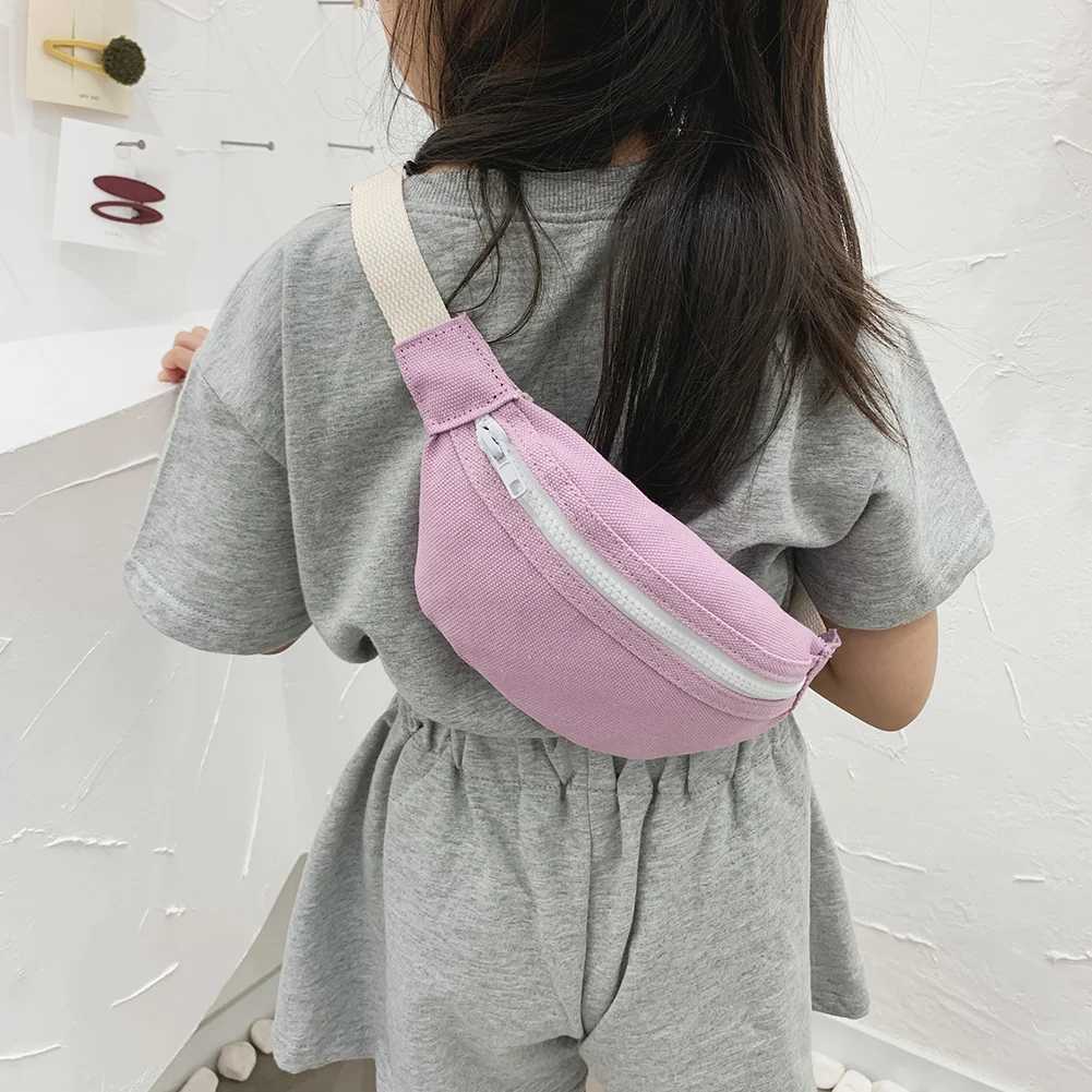 FAshionable Fanny bag canvas chEST bag girls waist bag solid shoulder bag Bum strap bag casual cross body bag Z250407