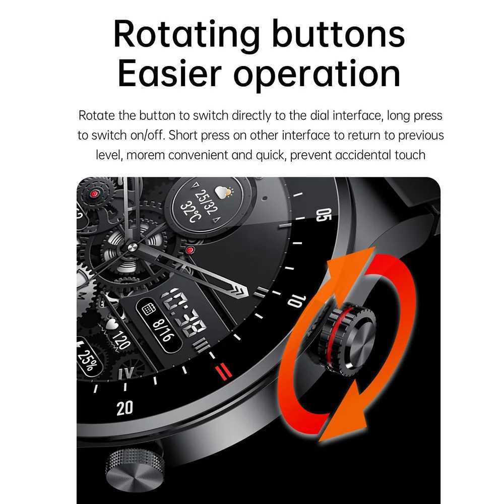 2024 Luxury Smart Watch Mens NFC BT Call Fitness Waterproof Sports Wrist Smart WatchXJ250408