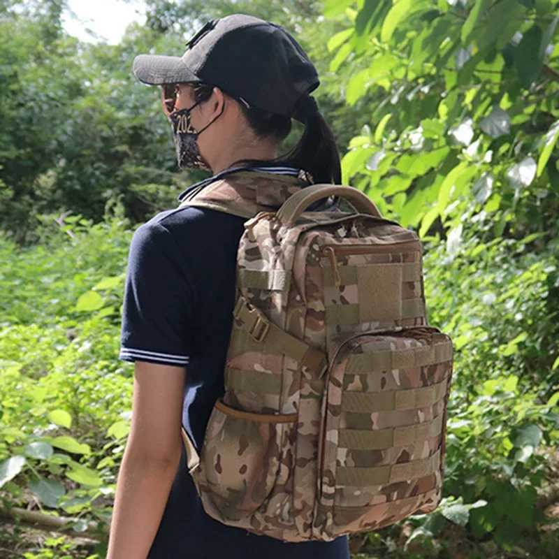 Oulylan 2024 Water Resistant Travel Backpack Camp Hike Laptop Daypack Trekking Climb Back Bags For Men WomenC250407