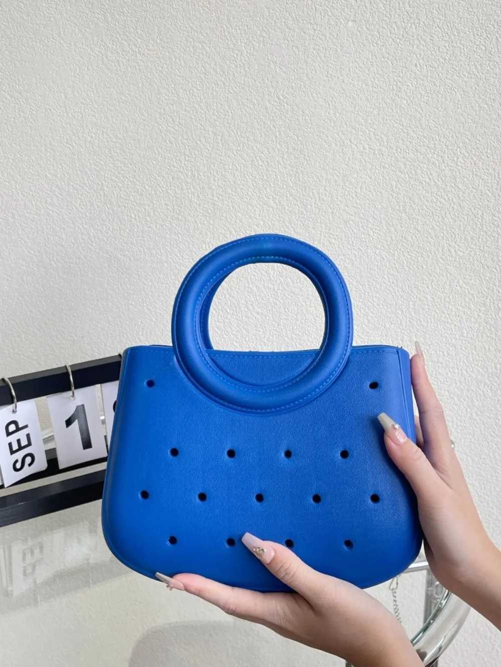 New Arrival Waterproof beach bag casual DIY color fashion handbag anti slip handbag EVA handbag travel toilet storage bag T250407