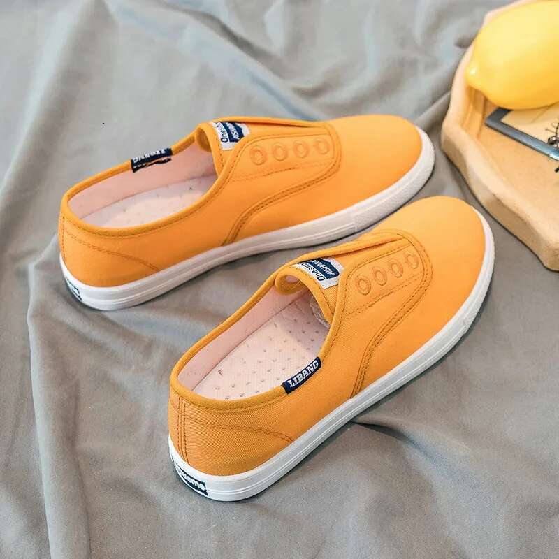 2025 new women's canvas white shoes, flat shoes, sports shoes, young designers, girls' new fully equipped breathable trendy casual shoes1