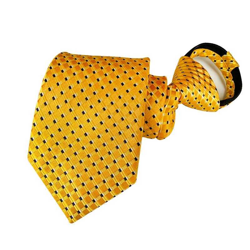 Zipper Tie Men Bridegro Wedding Necktie Lazy Pre-tied Ties Striped 8cm Hot Sell Style Zipper Necktie For Men Wen Wholes X2504074