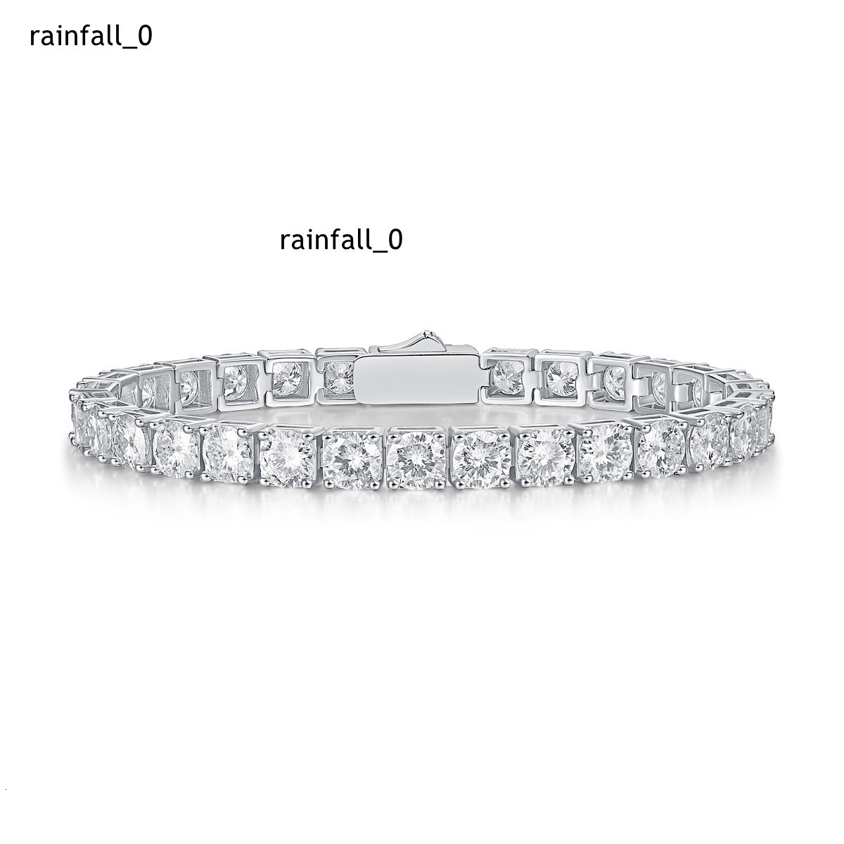 3/4/5mm Moissanite Tennis Bracelet S925 Silver D Color VVS 18K Gold Plated Iced Out Hip Hop Jewelry for Men Women Party Style