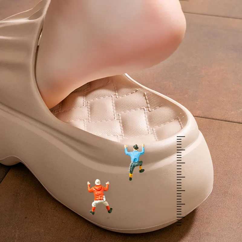 Short and chubby platform wedge-shaped slider womens 2025 summer indoor and outdoor thick soled sandals womens slider light N slider beach shoesXJ2504