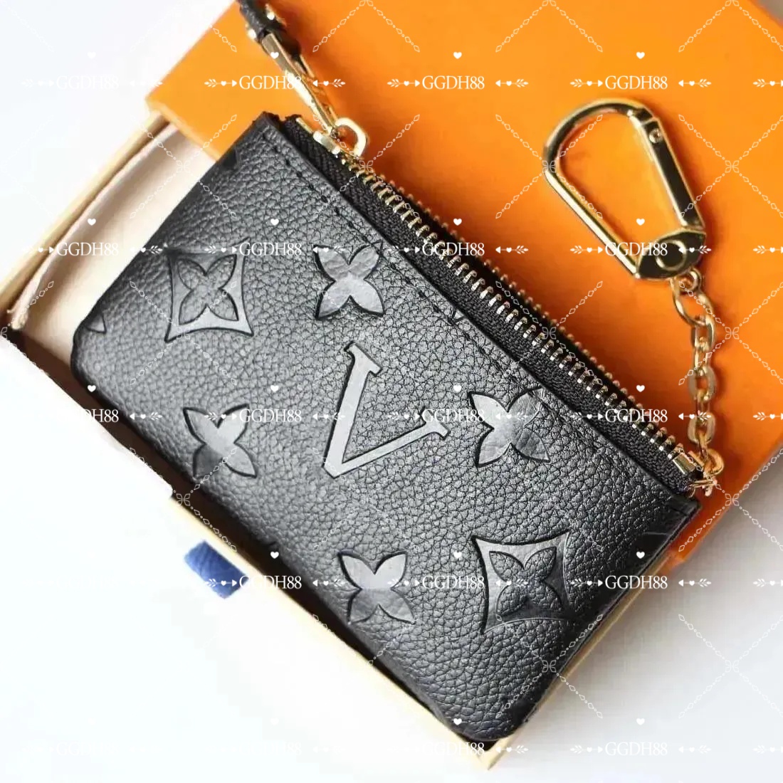 Designers KEY POUCH M62650 POCHETTE CLES Women Mens Purses Luxurys Key Ring Credit Card Holder Coin Purse Luxury Mini Wallet Bag with box and dust bag M80879