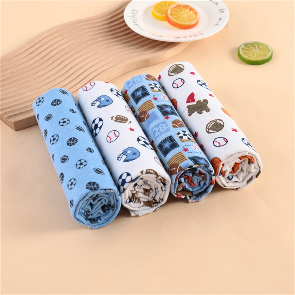 4Pcs Neutral Baby Swaddle Blanket Set Simple 250408