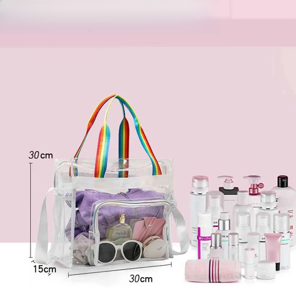 2025S New Free Shipping Designer Bag PVC Transparent Yoga Gym Bag Waterproof Women Outdoor Sports Fiess Handbags