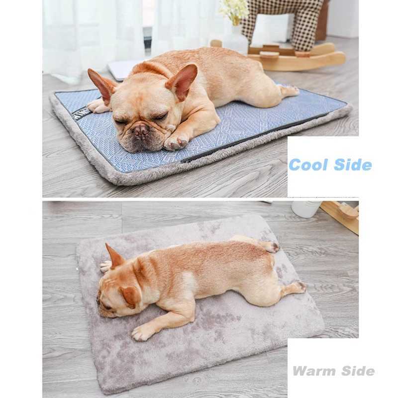 Hoopet summer cooling pad breathable pet dog cat sleep pad self cooling pad portable ice pad pet accessories Y250407