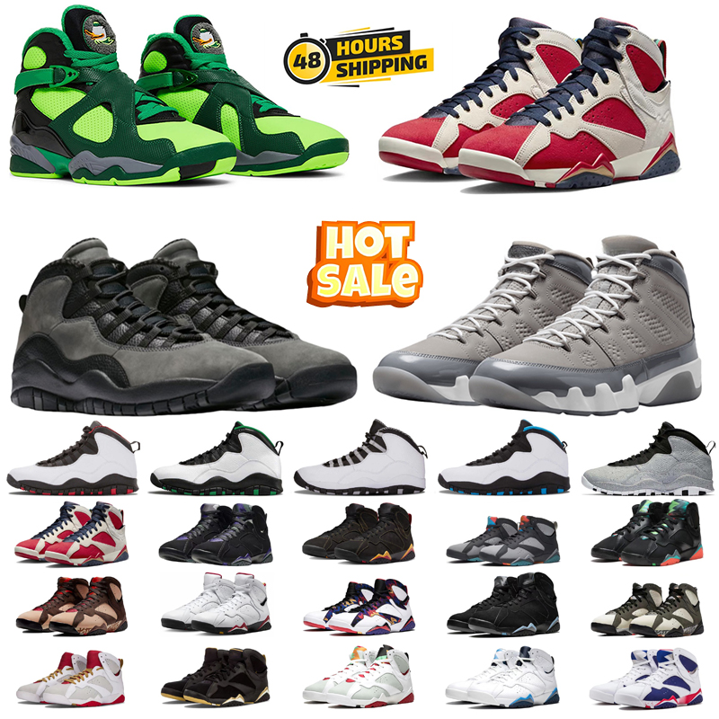 10s 8s 9s designer basketball shoes men 7 South Beach Fire Red Cool Grey Bred Cement Linen mens trainers outdoor sneakers schoenen 40-47