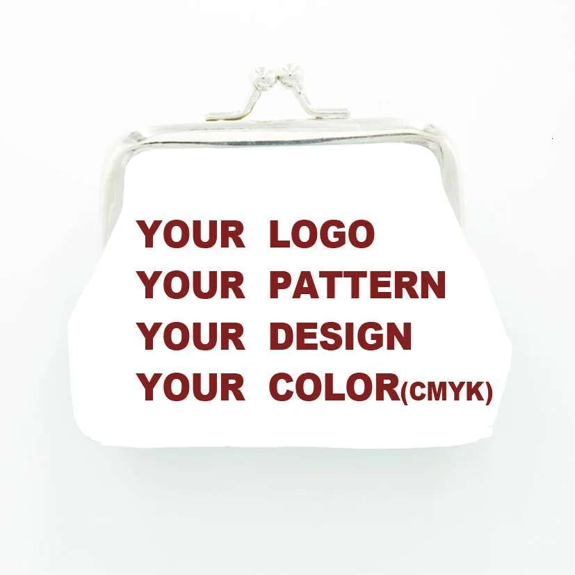 60Pcs/Lot Custome PU Leather Coin Purse Full-Color Printing Wallet Artist Designer P Souvenir Wholesale Bag
