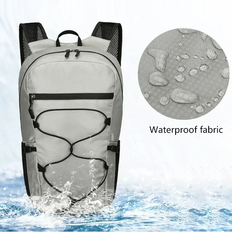 20L Outdoor Lightweight Foldable Waterproof Backpack Pack for Women Men Large Capacity Hiking Travel Backpack 250407