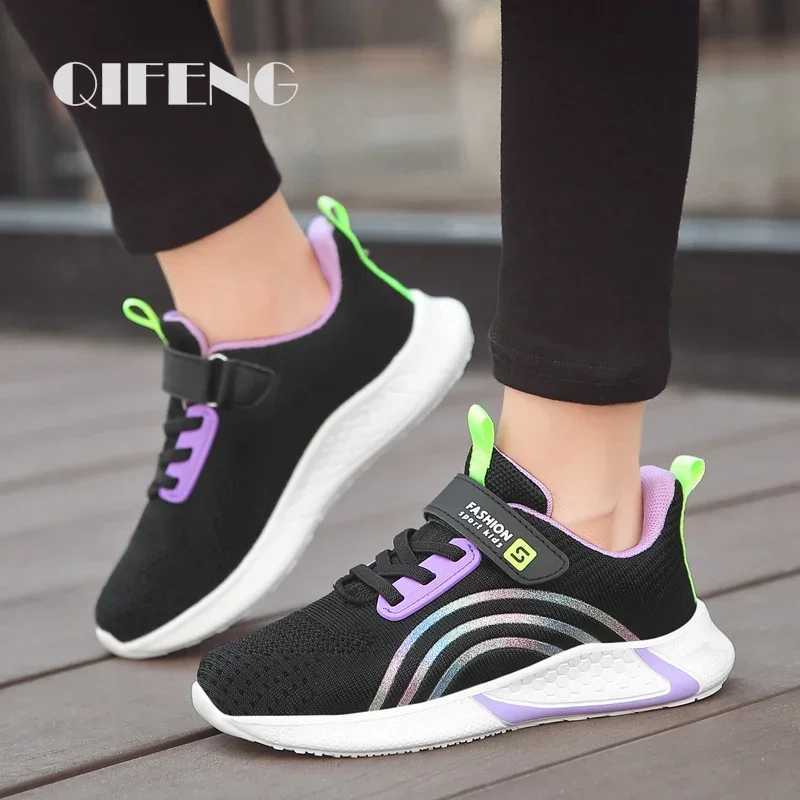 Cute girls casual shoes white mesh sports shoes students summer socks fashionable childrens sports shoes Tenis running autumn W250407