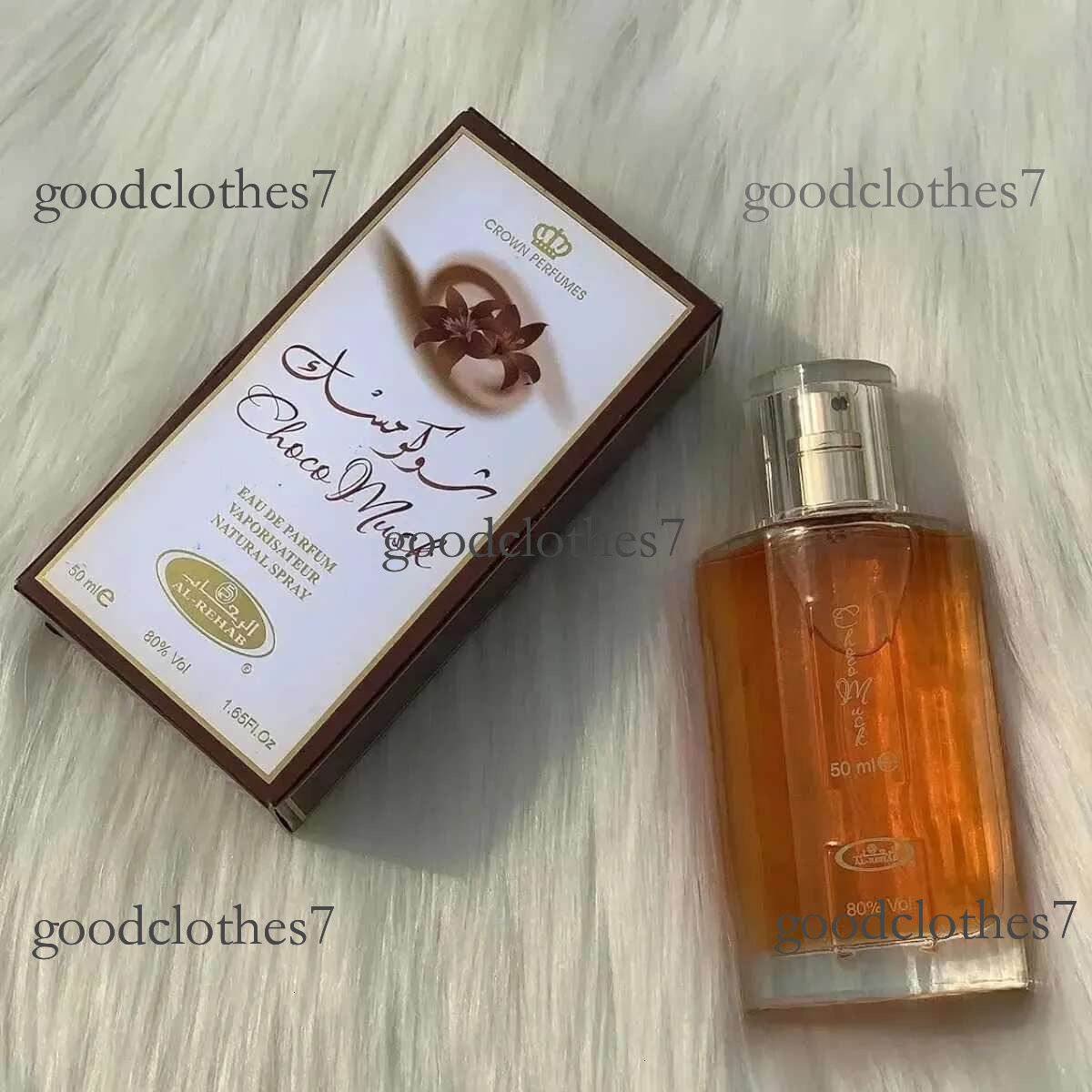 Hot Sale Al Rehab Choco Musk Womens Spray 50ml Arab Dubai Cologne Dee Crown Perfume