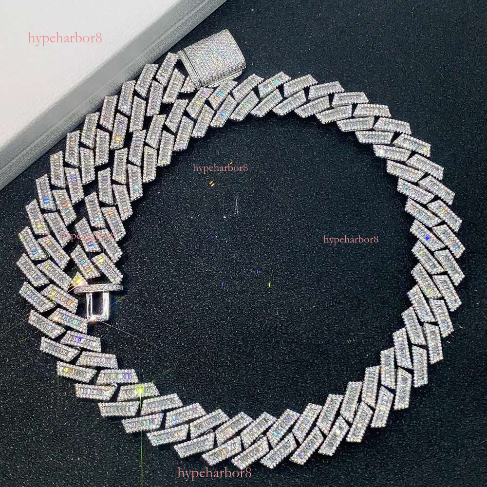 moissanite dia chains for men necklace Customization Iced Out Hiphop Chain Pass The Dia Test ice out cuban k chain designer bracelet