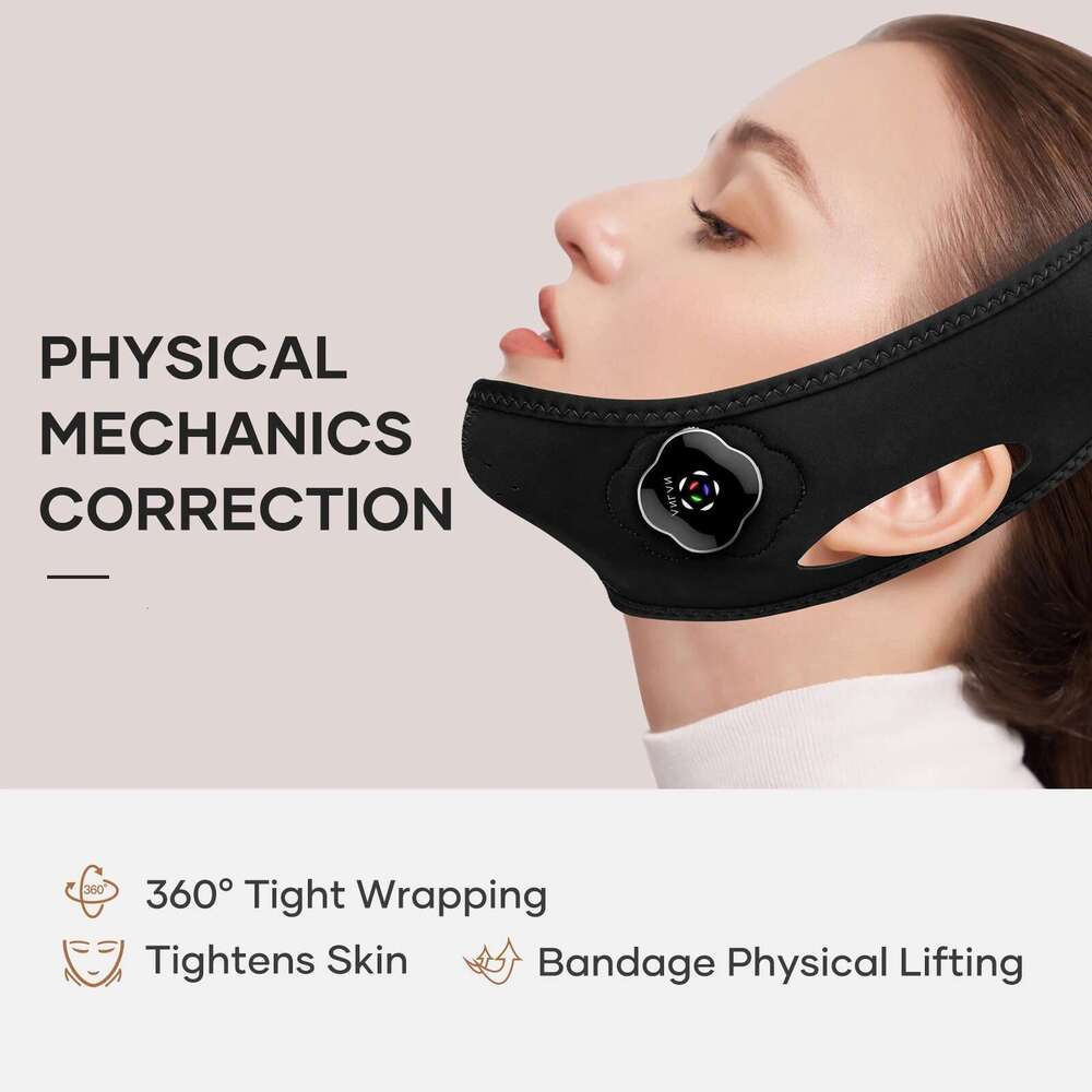 ANLAN Facial Lifting Mask Reduce Double Chin Electric Cheek Lift Up Belt Shape EMS Face Slimming Massager