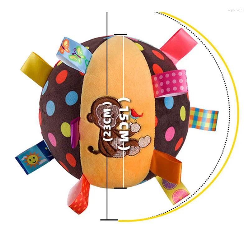 Update Plush Dog Vocal Toy Ball Funny Interactive Pet Toys With Bells Cleaning Tooth Chew For Small Large Dogs Cats Puppy Plaything