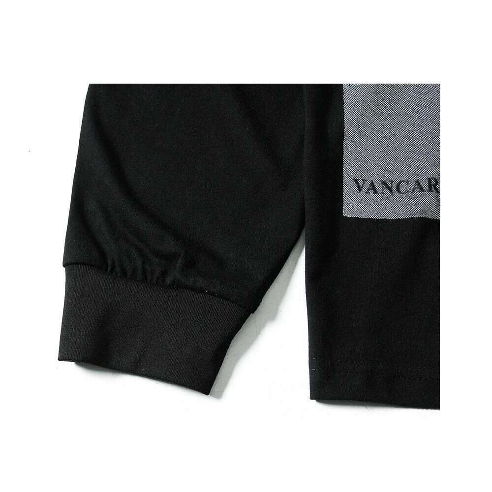 Demon Print Long Sleeve T-Shirt Mens High Street Crew Neck Cotton Tee Streetwear Loose Casual T Shirt Men