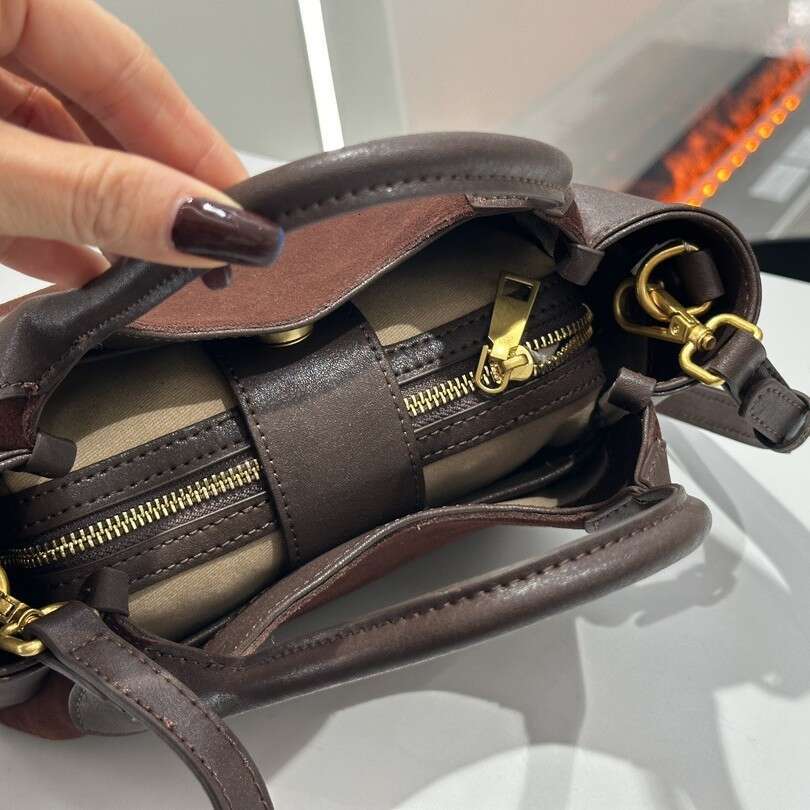 Luxury Bags Designer Minority Baidi Women's New Basket Handbag Matte Large Capacity Leather One Shoulder Cross Body Bag