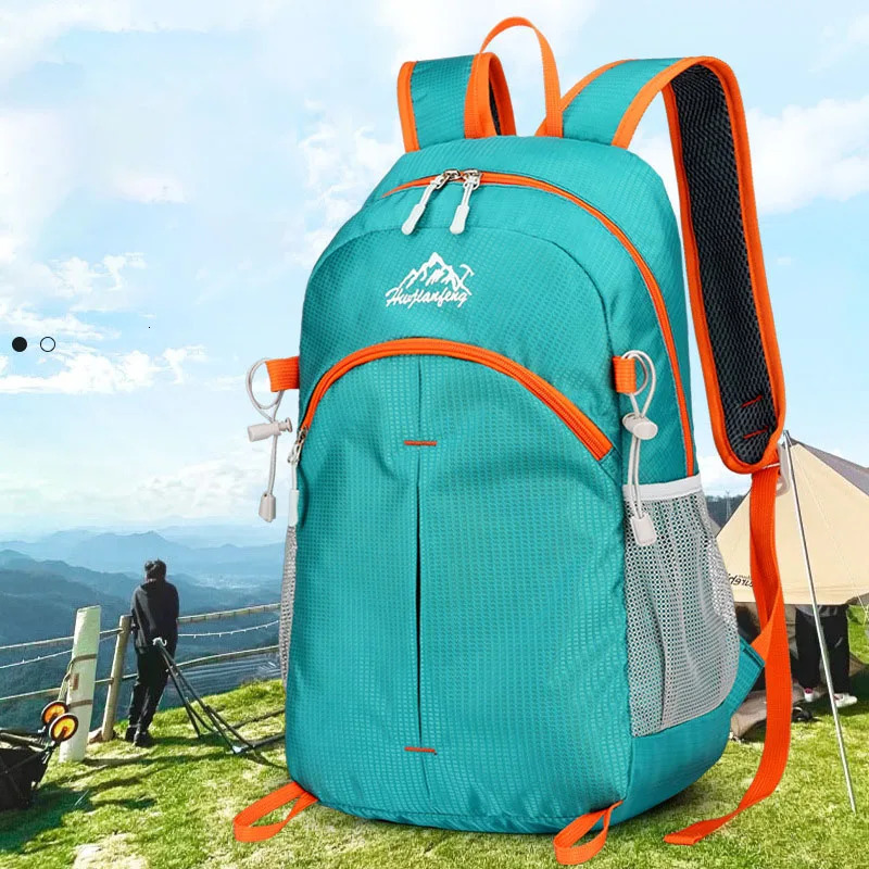 Men Hiking Backpack Bag unisex outdoor travel cycling Backpack women leisure durable folding nylon backpack schoolbag 250417