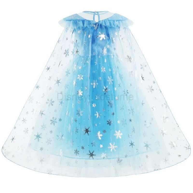 Disney Girl Elsa Dress Costume Childrens Role Play Princess Dress Snow Queen Vestido Childrens Birthday Party Sukienki X250408