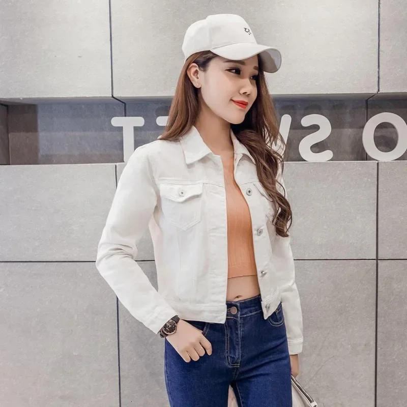 Womens Short Cowboy Jacket SpringAutumn Trend Top Clothing No AE Inventory Origin China 250407