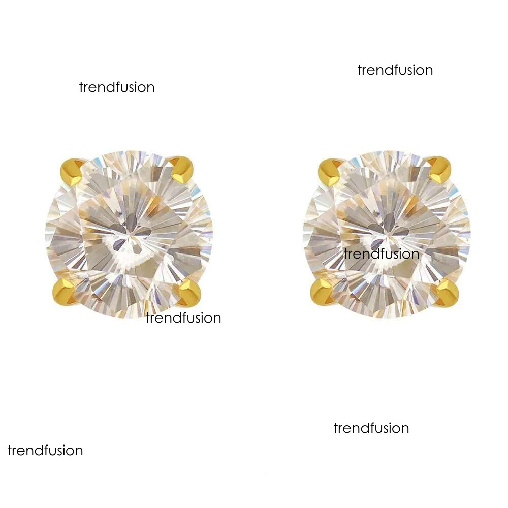 pass dia tester VVS1 D color moissanite designer for women sterg sier earrings Circular Cherry blossom cutting mens hip hop jewelry gift