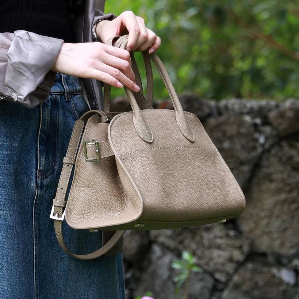 2024 Genuine Leather Women Casual Tote Bags High Quality Ladies Cowhide Large Shoulder Messenger Bag Classic Versatile Handbags