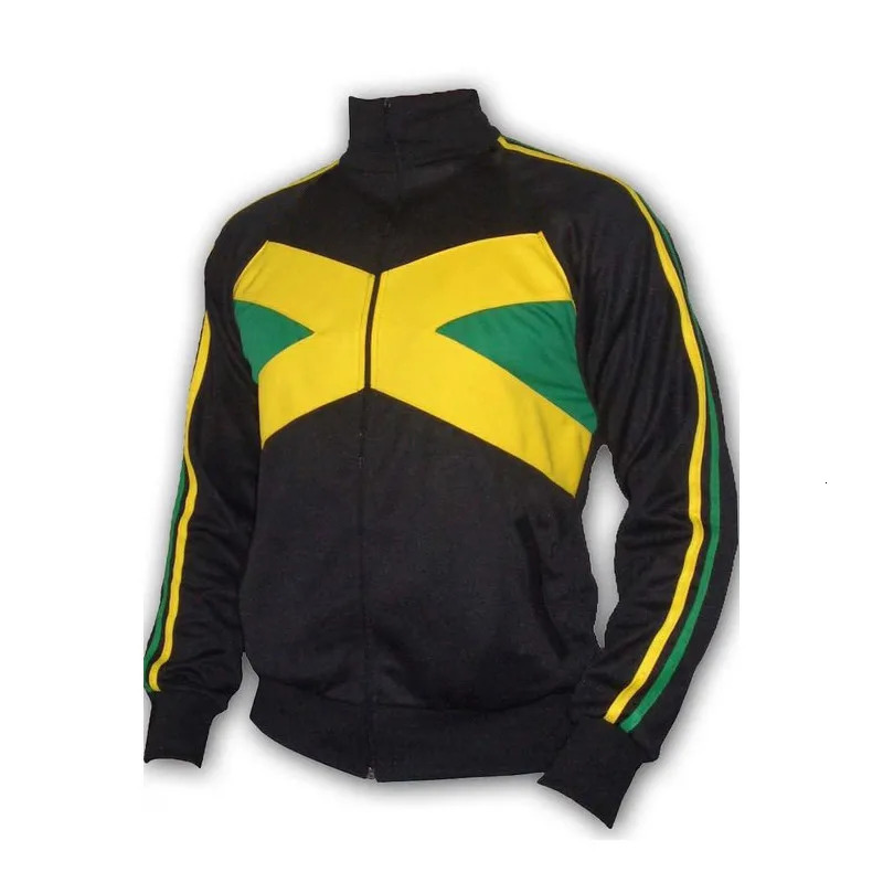 AutumnWinter Y2K Mens and Womens Retro Street Jamaican Sportswear Letter ed Zipper Gothic Jacket Coat 250407