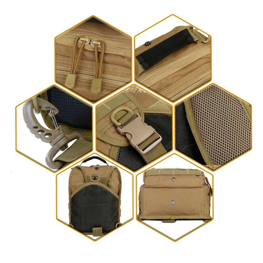 Qt&Qy Single Shoulder Backpack Molle Assault Sg Bag Small EDC One Strap Daypack Tactical Bags
