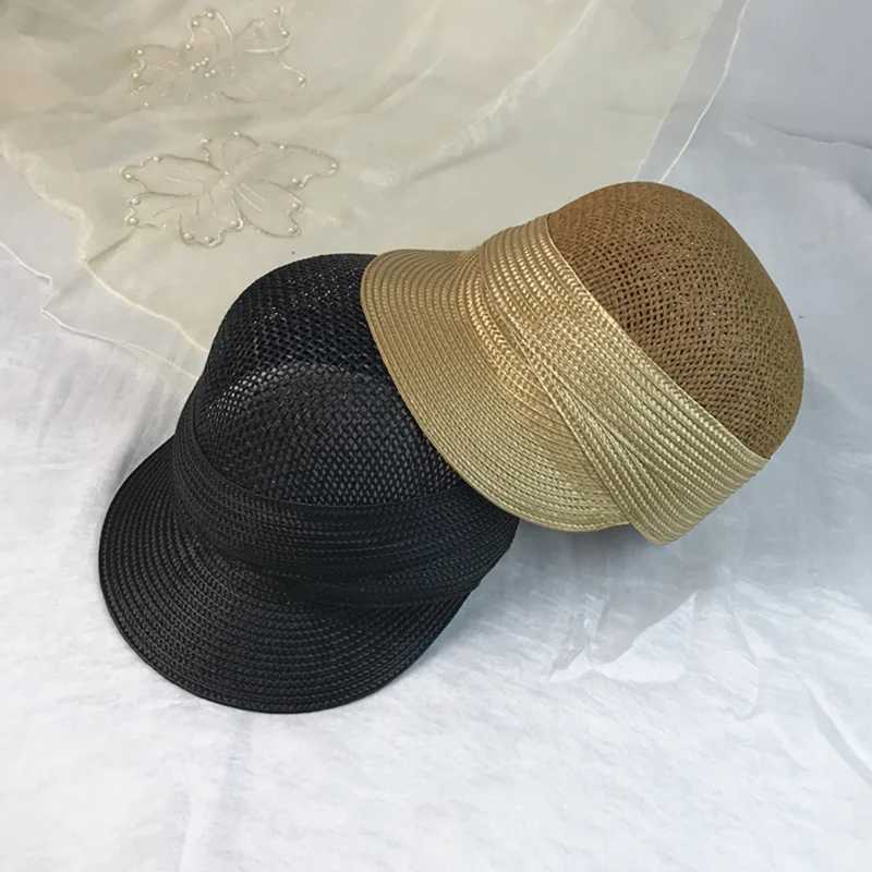 2021 New Summer Wen Equestrian Dey Hats Outdoors Ladies Visor Sun Hats Large Brim Straw Hat with Bow Summer Hat BeachC250407