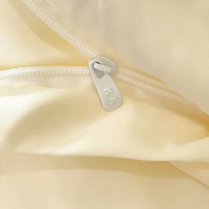 Silk Like Satin Bedding White Duvet Cover Set Soft Lightweight Polyester Satin Comforter Cover Hotel Silky Bedding Set X250408
