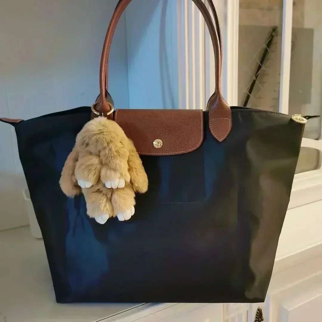Women's Shoulder Classic Color Block Folding Bag Waterproof Dumpg Handbag