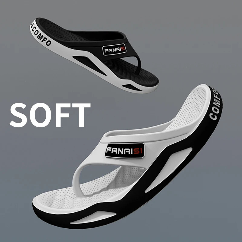Summer Mens Flip-flops Sports Outdoor Fashion trend Comfortable Beach Sandals Men Casual Shoes House Flip Flops Home Shoes 250408