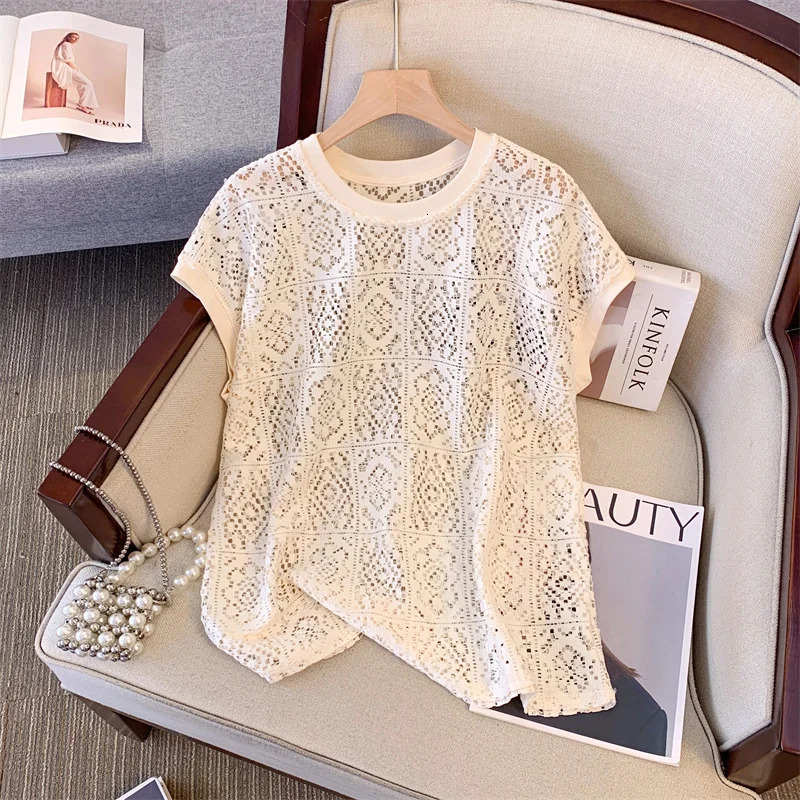 Fashion Solid Knitted Shorts Set for Womens Summer Cutting Zipper Casual High Waist Short Style Fashionable Beach Hollow Two Piece Set 250401