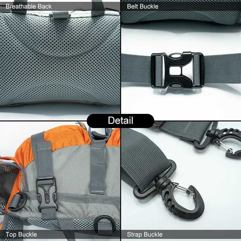BP-VISION Hiking Fanny Pack Man Cycling Waterproof Backpack Mountain Sports Fanny Pack Camping Nylon Hunting Accessori Belt BagC250407
